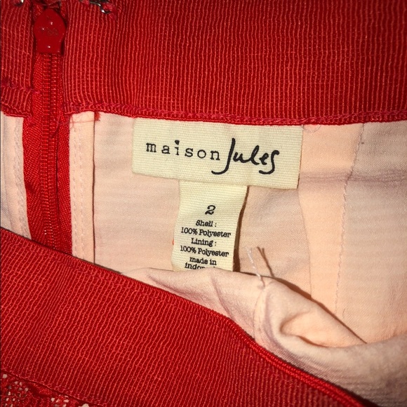 Red Floral Skirt - Picture 4 of 7